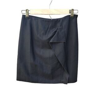 Venus Black Ruffle Mini Skirt Size 2